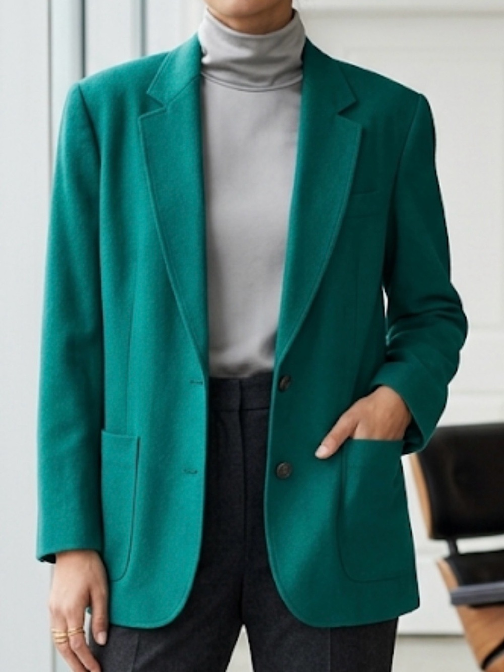 Worthington Teal Green Women's Blazer Jacket